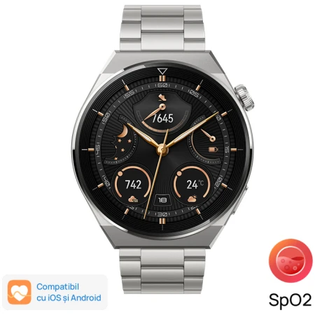 Smartwatch Huawei Watch GT 3 PRO, Titanium Strap, Light