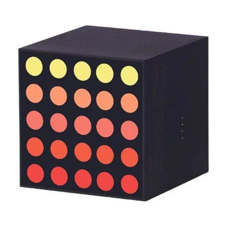 Lampa de gaming Yeelight Smart Cube Light Matrix, 25 LED, Wi-Fi, 75x75x75mm, neagra