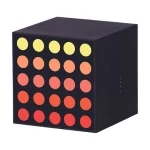 Lampa de gaming Yeelight Smart Cube Light Matrix, 25 LED, Wi-Fi, 75x75x75mm, neagra
