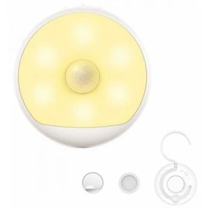 Lampa LED de veghe portabila Yeelight YLYD01YL, cu senzor miscare si lumina, 0.25W, acumulator 750 mAh, incarcare USB, senzor infrarosu, lumina calda