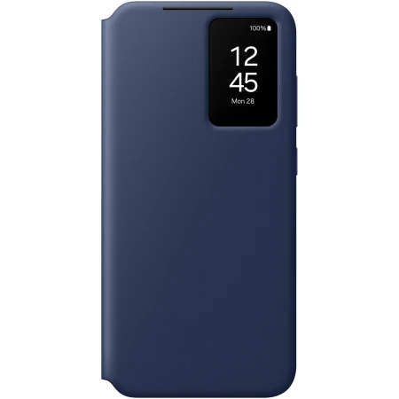 Husa de protectie Samsung Smart View Wallet Case pentru Galaxy S24 FE, Blue