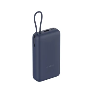 Power bank Xiaomi 20000mAh, 33W, cablu integrat, albastru