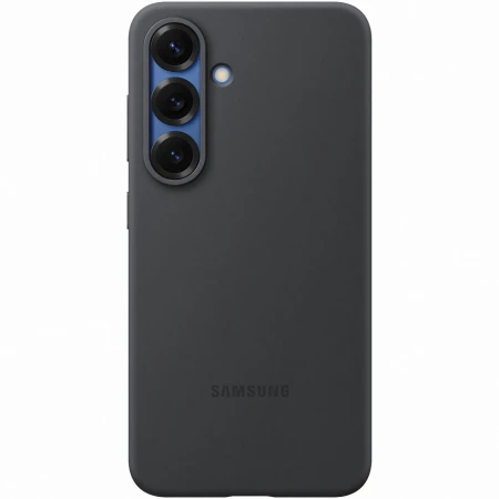 Husa de protectie Samsung Silicone Case pentru Galaxy S25, Black