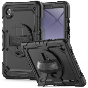 Carcasa 360 grade TECH-PROTECT Solid compatibila cu Samsung Galaxy Tab A9 8.7 inch Black
