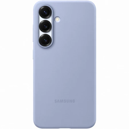 Husa de protectie Samsung Silicone Case pentru Galaxy S25, Light Blue