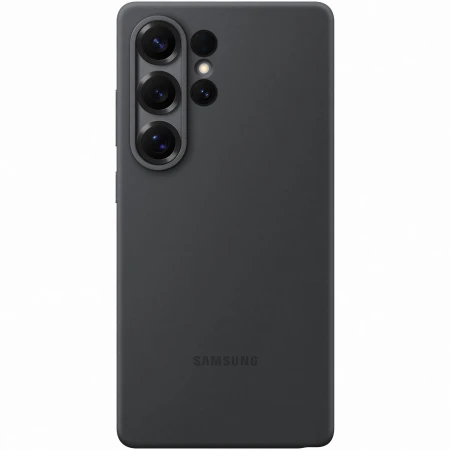 Husa de protectie Samsung Silicone Case pentru Galaxy S25 Ultra, Black