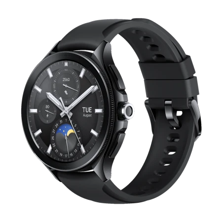 Smartwatch Xiaomi Watch 2 Pro, 4G LTE, Black Case, Black Fluororubber Strap
