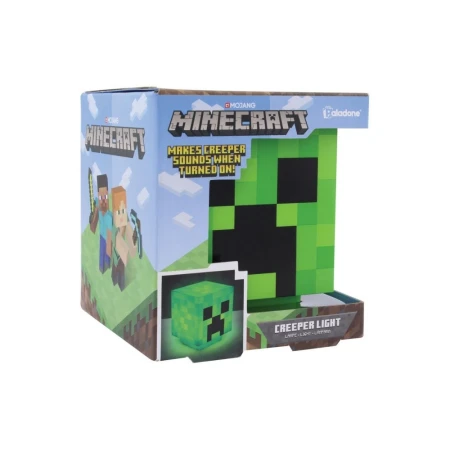 Lampa Paladone Minecraft Creeper, 11 cm, verde