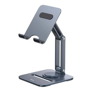 Suport universal tableta Baseus Biaxial Foldable, Ajustabil, Aluminiu, Gri