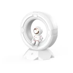 Lampa de veghe pentru copii XO Spaceman Tri-color OZ12, alba