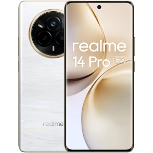 Telefon mobil Realme 14 Pro, 8GB RAM, 256GB, 5G, Pearl White