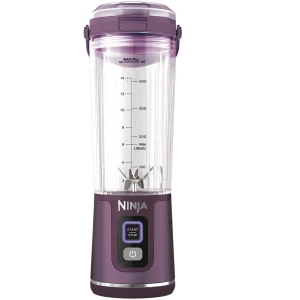 Blender portabil Ninja Blast BC151EUPR, capacitate 530 ml, mai mult de 10 utilizari per incarcare, USB-C, mov