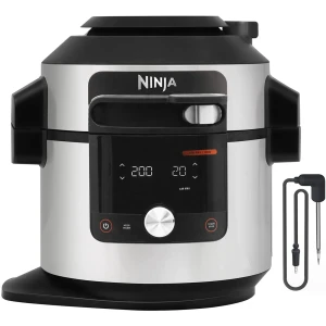 Multicooker 14 in 1 Ninja OL750EU, 1760 W, 7.5 l, 14 programe, Negru argintiu
