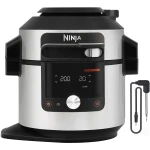 Multicooker 14 in 1 Ninja OL750EU, 1760 W, 7.5 l, 14 programe, Negru argintiu