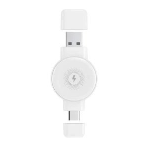 Incarcator portabil Wireless XO pentru Apple/Samsung Watch, CX026, alb