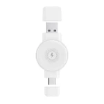 Incarcator portabil Wireless XO pentru Apple/Samsung Watch, CX026, alb