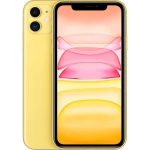 Telefon mobil Apple iPhone 11, 64GB, 4GB RAM, 4G, Yellow + Folie Sticla