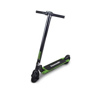 Trotineta Electrica KAWASAKI KX-FS5.5, Autonomie 10 km, Viteza 12 km/h, Putere motor 24V/120W,Culoare Negru cu Verde