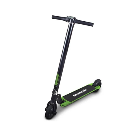 Trotineta Electrica KAWASAKI KX-FS5.5, Autonomie 10 km, Viteza 12 km/h, Putere motor 24V/120W,Culoare Negru cu Verde