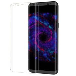 Folie de protectie plastic Full Face pentru Samsung Galaxy S8 Plus, margini curbate, transparenta