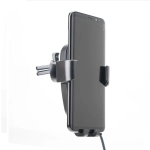 Suport auto cu incarcare rapida Wireless pentru telefon si prindere in grila de ventilatie