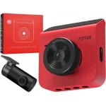 PACHET Camera auto DVR Duala 70mai A400 Red QHD 1440p, IPS 2.0", 145 FOV, Night Vision,Wi-Fi, Camera spate Xiaomi 70mai MiDrive RC09, full HD la 30 fps, unghi vizualizare 130°