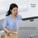 Ventilator de birou Baseus Refreshing Monitor, Clip-On si Stand-Up, Alb
