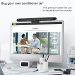 Ventilator de birou Baseus Refreshing Monitor, Clip-On si Stand-Up, Alb