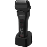 Aparat de ras Grundig MS 9330 pentru barbati, afisaj LCD, senzor BeardCare, functie Turbo, trimmer reglabil, incarcare rapida, tehnologie lame din otel, statie de incarcare, negru