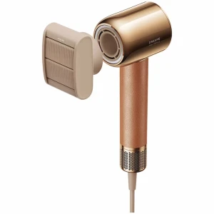 Uscator de par Miracle Dreame, 1600W, viteza aer max.70m/s, 2 trepte flux aer, 4 setari temperatura, 5 accesorii incluse, maro/auriu