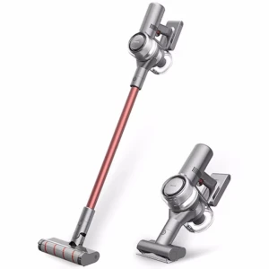 Aspirator vertical Dreame V11 VVN6, 450W, 25000 Pa, 3 moduri de aspirare, rezervor murdarie 0.5 l, autonomie 90 min, afisaj HD, gri/rosu
