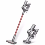Aspirator vertical Dreame V11 VVN6, 450W, 25000 Pa, 3 moduri de aspirare, rezervor murdarie 0.5 l, autonomie 90 min, afisaj HD, gri/rosu