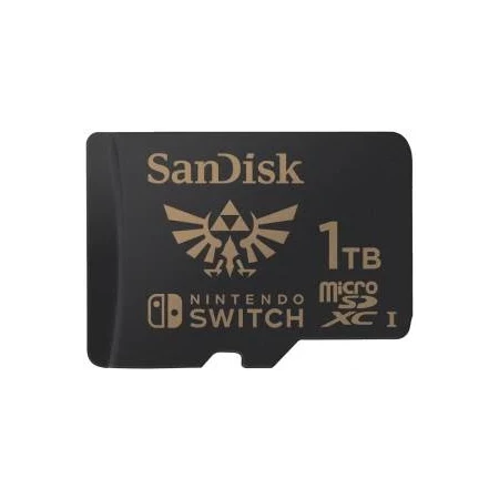Card de memorie, Sandisk, 1TB, microSDXC, Clasa 10 UHS-I, pentru Nintendo Switch Zelda Edition