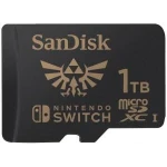 Card de memorie, Sandisk, 1TB, microSDXC, Clasa 10 UHS-I, pentru Nintendo Switch Zelda Edition