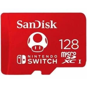 Card de memorie SanDisk micro SDXC pentru Nitendo Switch, 128 GB, UHS-I, Class 10, 100 Mb/s
