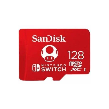Card de memorie SanDisk micro SDXC pentru Nitendo Switch, 128 GB, UHS-I, Class 10, 100 Mb/s