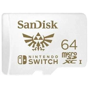 Card de memorie SanDisk micro SDXC pentru Nitendo Switch, 64 GB, U3, 100 Mb/s