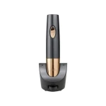 Deschizator automat de vin cu suport de incarcare, Cuisinart, Negru/Auriu