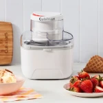 Aparat de inghetata Cuisinart ICEM10E, Solo Scoops, putere 8 W, fara PFAS, capacitate 475 ml, alb