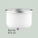 Aparat de inghetata Cuisinart ICEM10E, Solo Scoops, putere 8 W, fara PFAS, capacitate 475 ml, alb