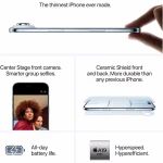 Telefon mobil Apple iPhone Air, 512GB, 5G, Cloud White