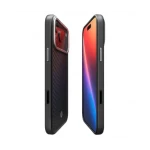 Husa MagSafe pentru Apple iPhone 17 Pro Max, Spigen, Enzo Aramid T, Neagra Argintie