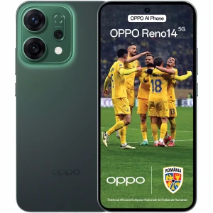 Telefon mobil OPPO Reno14, Dual SIM, 12GB RAM, 256GB, 5G, Forest Green
