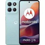 Telefon mobil Motorola moto g15, Dual SIM, 128GB, 4GB RAM, 5200 mAh, Glacier Blue