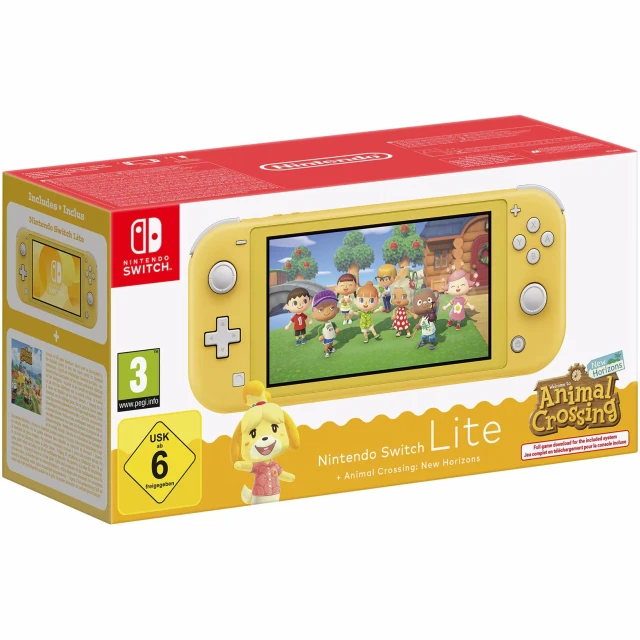 Consola Nintendo Switch Lite Yellow + Animal Crossing New Horizons