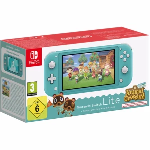 Consola Nintendo Switch Lite Turquoise + Animal Crossing New Horizons