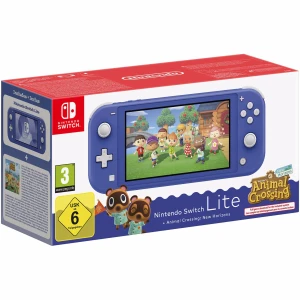 Consola Nintendo Switch Lite Blue + Animal Crossing New Horizons