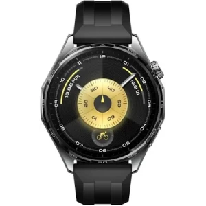 Smartwatch Huawei Watch GT 6, 46MM, Black Stainless Steel Case, Black Fluoroelastomer Strap