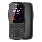 Telefon mobil Nokia 106, Dual SIM, Negru