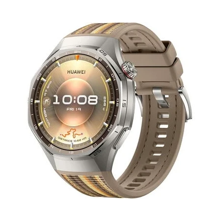 Smartwatch Huawei Watch GT 6 Pro, 46MM, Titanium Alloy Case, Brown Woven Strap